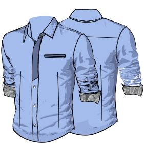 Fashion sewing patterns for MEN Shirts Shirt 9045